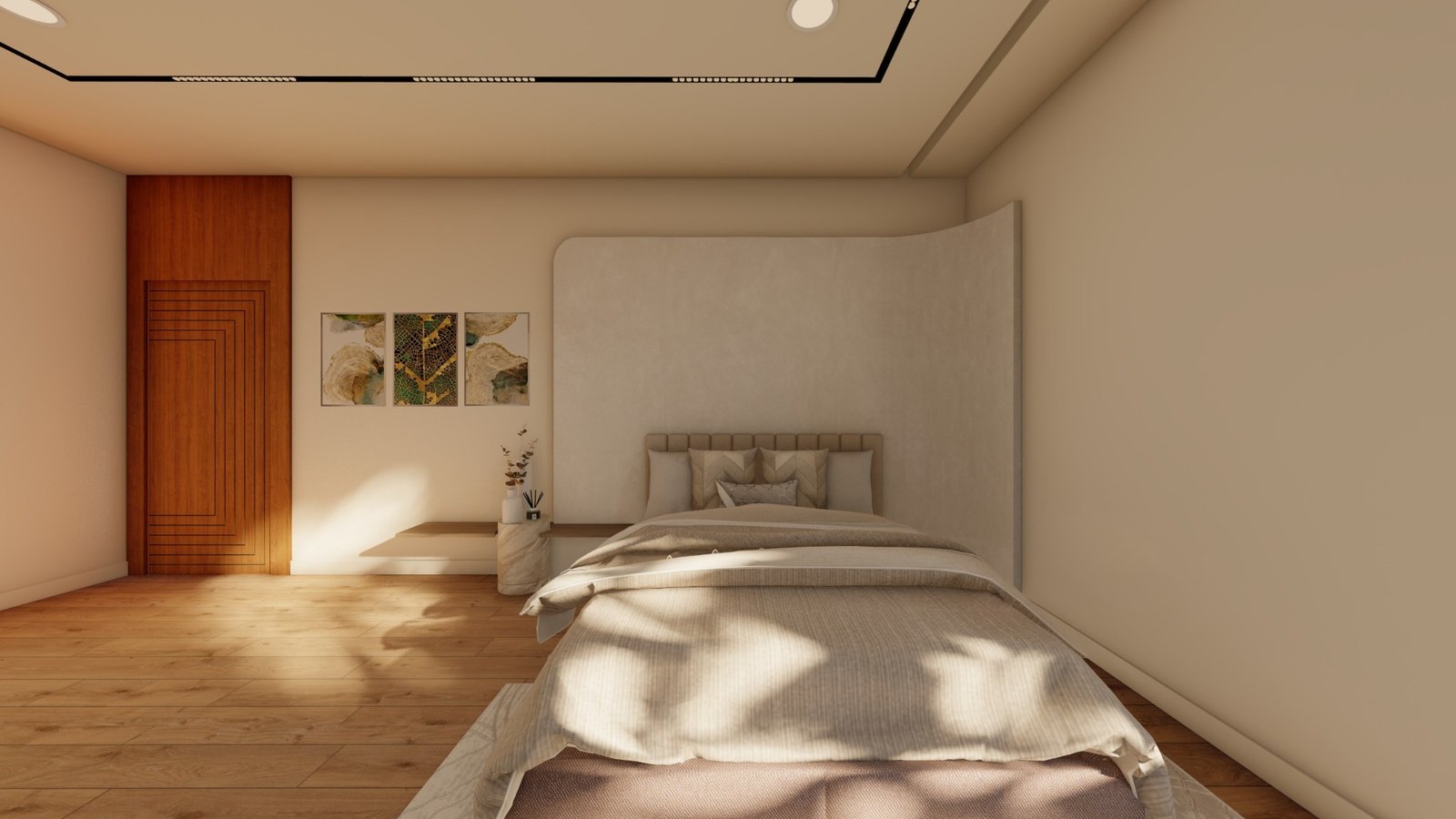 Modern bedroom interior