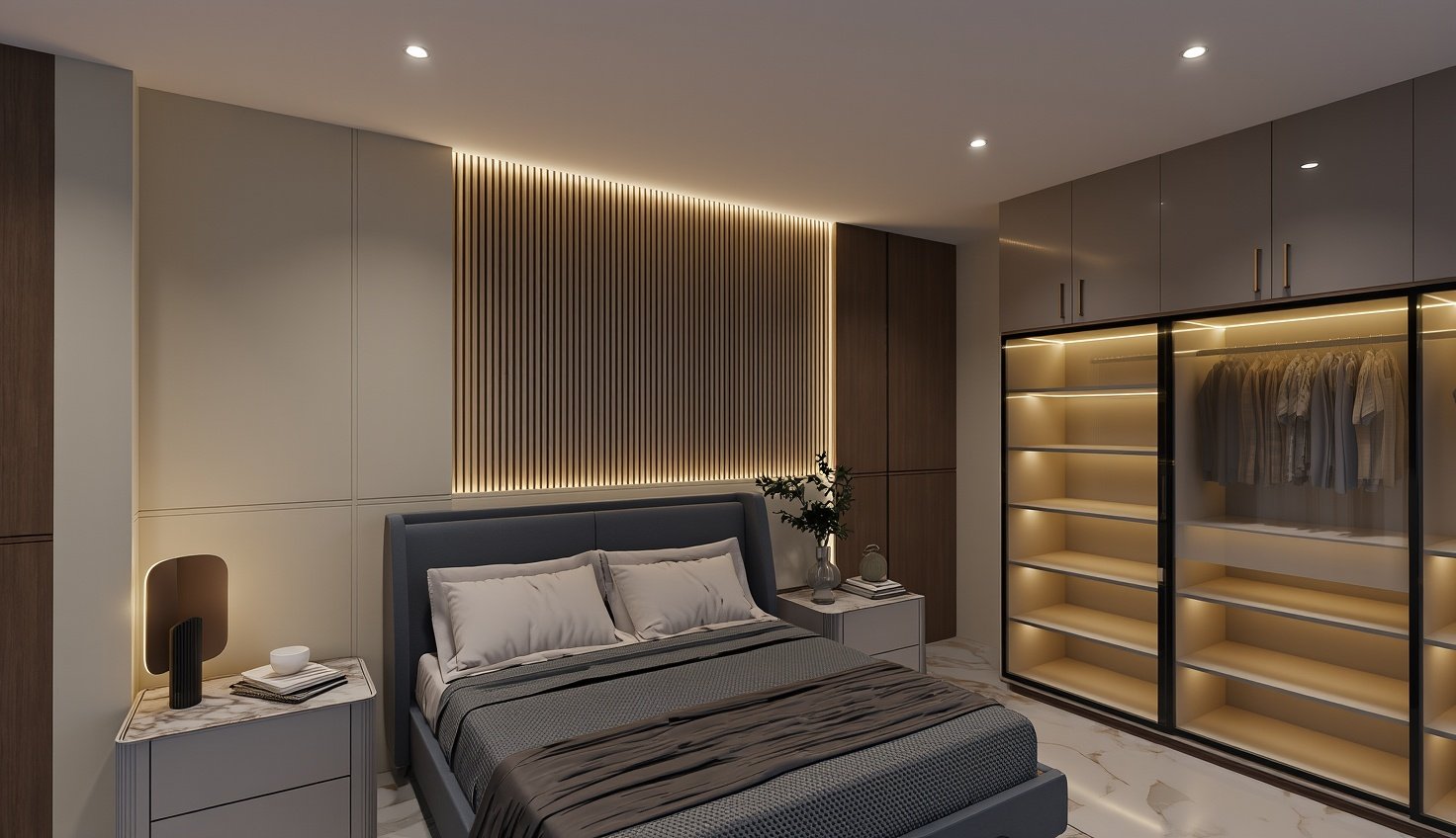 Contemporary modular kitchen interior