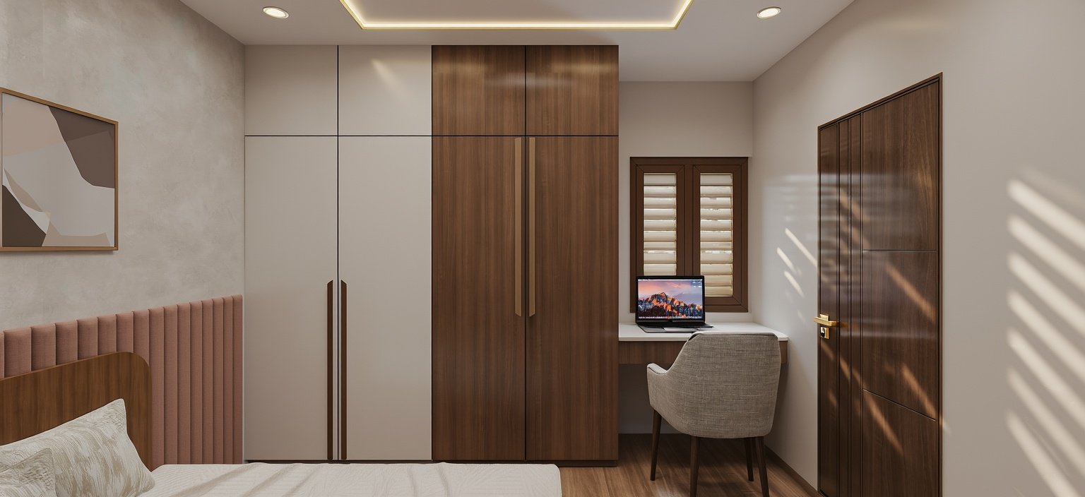 Designer wardrobe cabinets and lighting