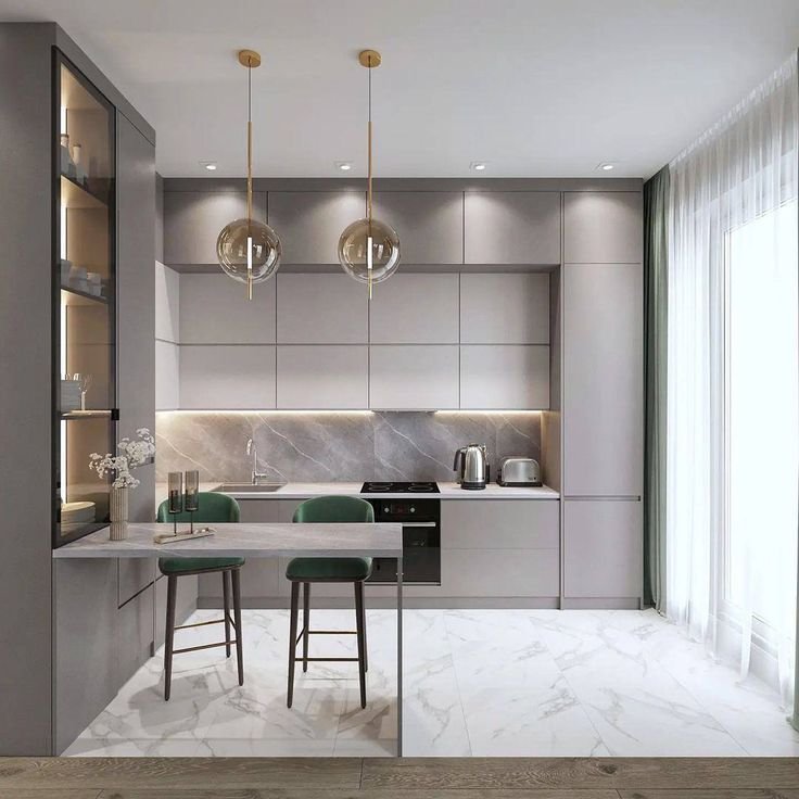 Luxury kitchen interior by Nabha Interiors