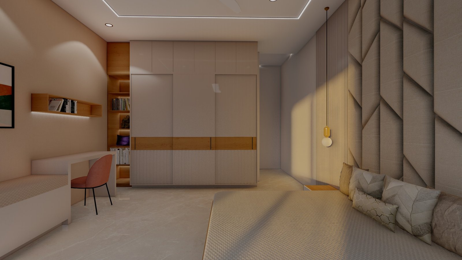 Contemporary living room interior by Nabha Interiors
