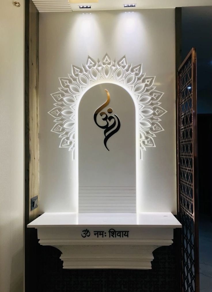 Pooja unit interior detail